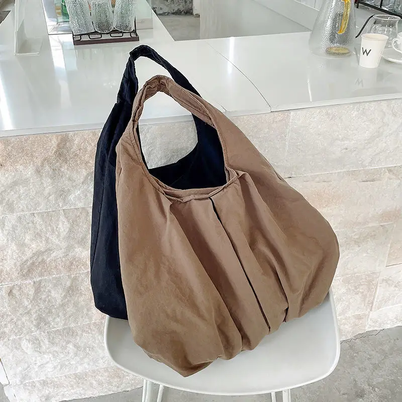 

Women's Large Capacity Casual Shoulder Student Class Hand-held Cloth Bags Japanese Korean Versatile Canvas Tote Bag