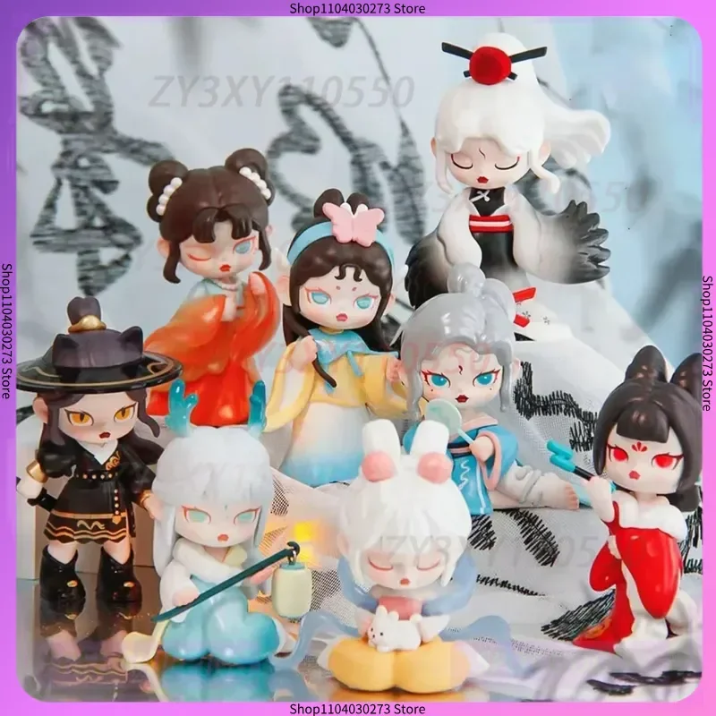 

Anlta 5 Mountains And Seas Have Spirits Series Action Figures Blind Box Toys Kawaii Model Doll Desk Decor Novel Birthday Gift