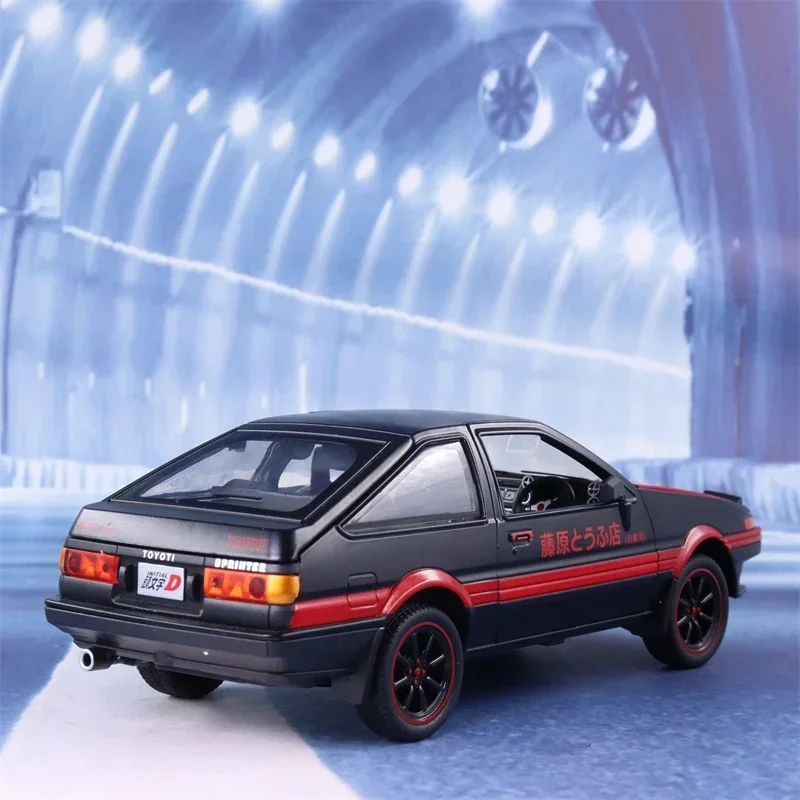 1:24 Toyota AE86 Alloy Car Model Initial D Dekoracja Symulacja Zabawki Dla Dzieci Prezent Duży Rozmiar Ze Światłem Pociągnij Powrót A458