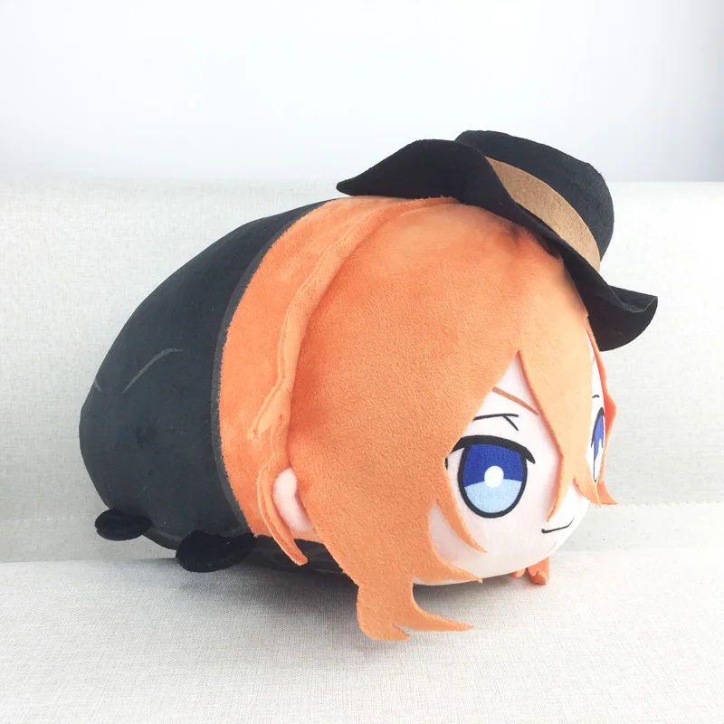 Anime Bungou streunende Hunde Dazai Atsushi Chuuya Ryunosuke Cosplay niedlichen Plüsch Dango Maskottchen Puppen Spielzeug Wurf kissen Puppe Weihnachts geschenk