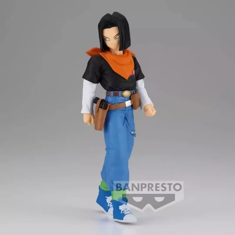 Bandai Original Banpresto Anime Dragon Ball Z SOLID EDGE WORKS Android 17 Action Figure Model Collectible Toys For Kids Gift