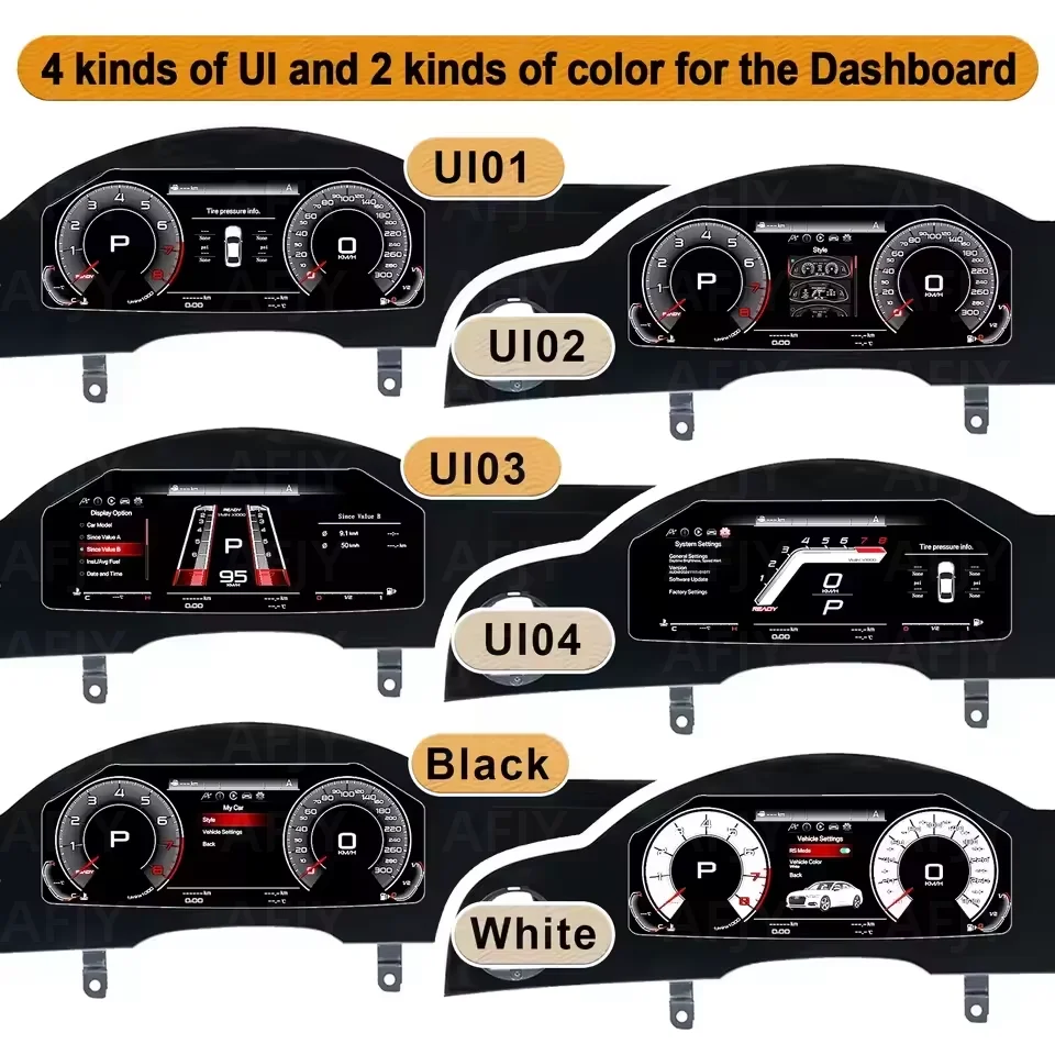 

HJ Dual screen For Audi A6 A6L C6 2005-2012 Q7 2006~2015 Digital speed Cluster Virtual Cockpit Android Stereo Carplay Auto GPS
