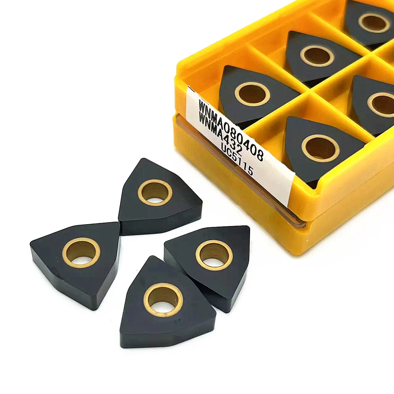 10 pz WNMG080404 WNMG080408 WNMA080412 UC5115 WNMA080404 UC5115 inserti in metallo duro utensile per tornitura esterna strumento per tornio CNC in ghisa