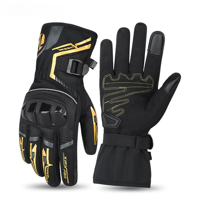 

Motorcycle Gloves Winter for Men Women Anti-fall Waterproof Windproof Warm Fleece Lined Motorbike Protective Gear