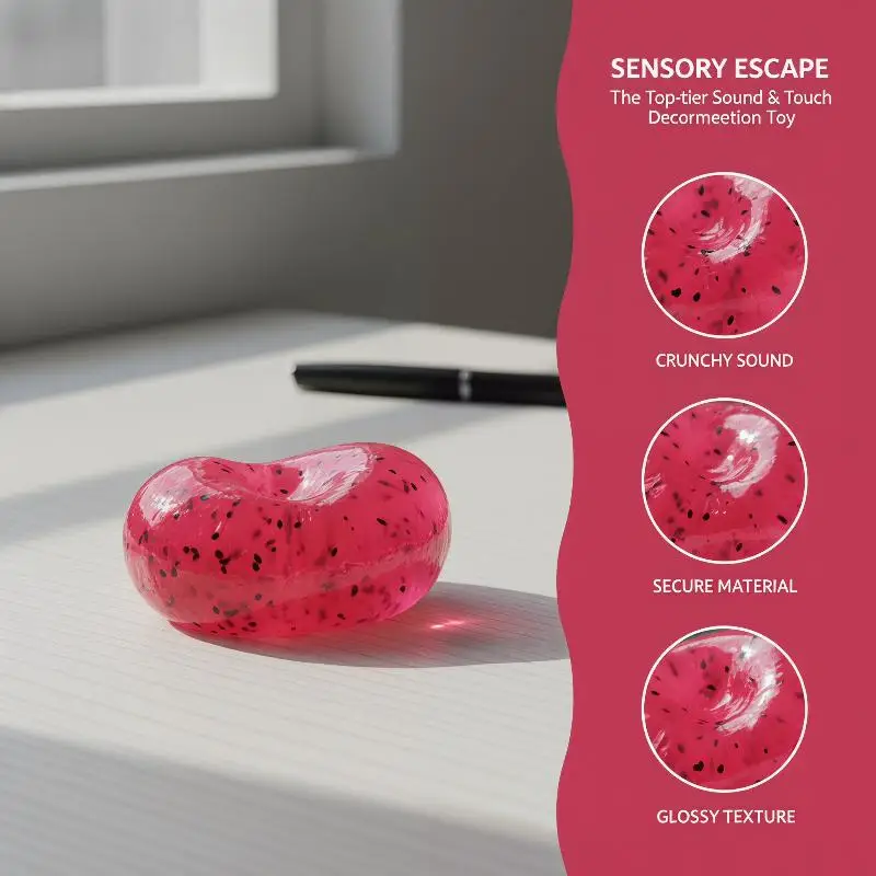 

Stress Relief Squeeze Toy Watermelon Squishy Slow Rising Soft Fidget Toy Simulation Fruit Pinch Decompression Gift for Adults
