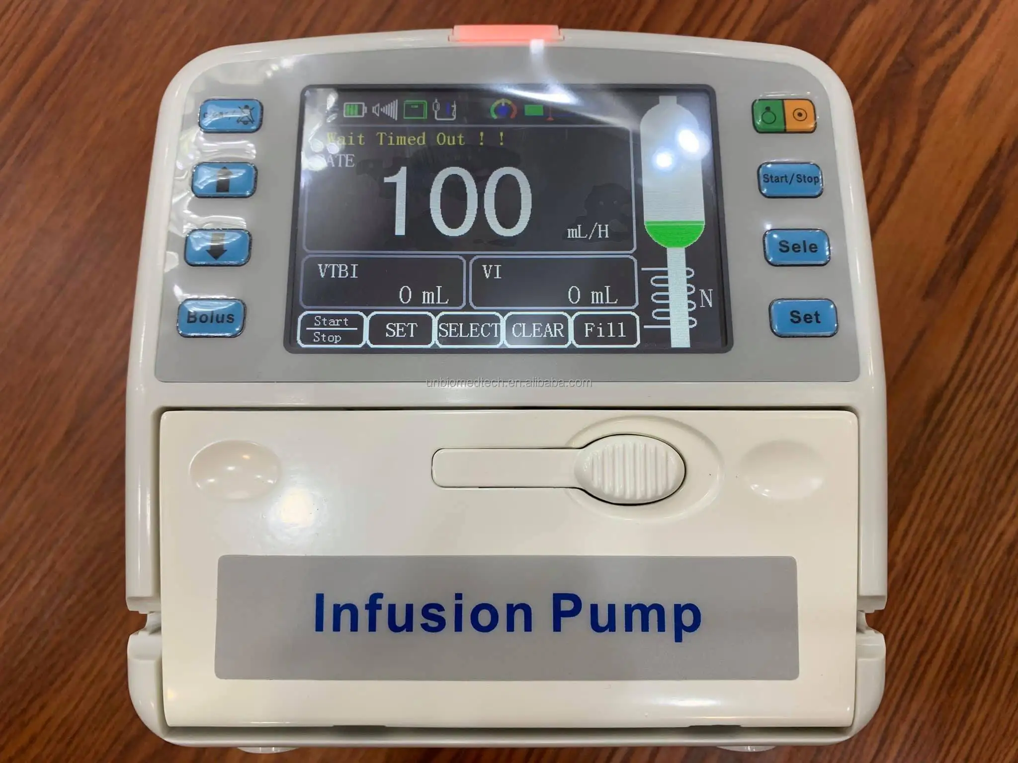 Medical tci infusion pump with liquid heating function and touch screen