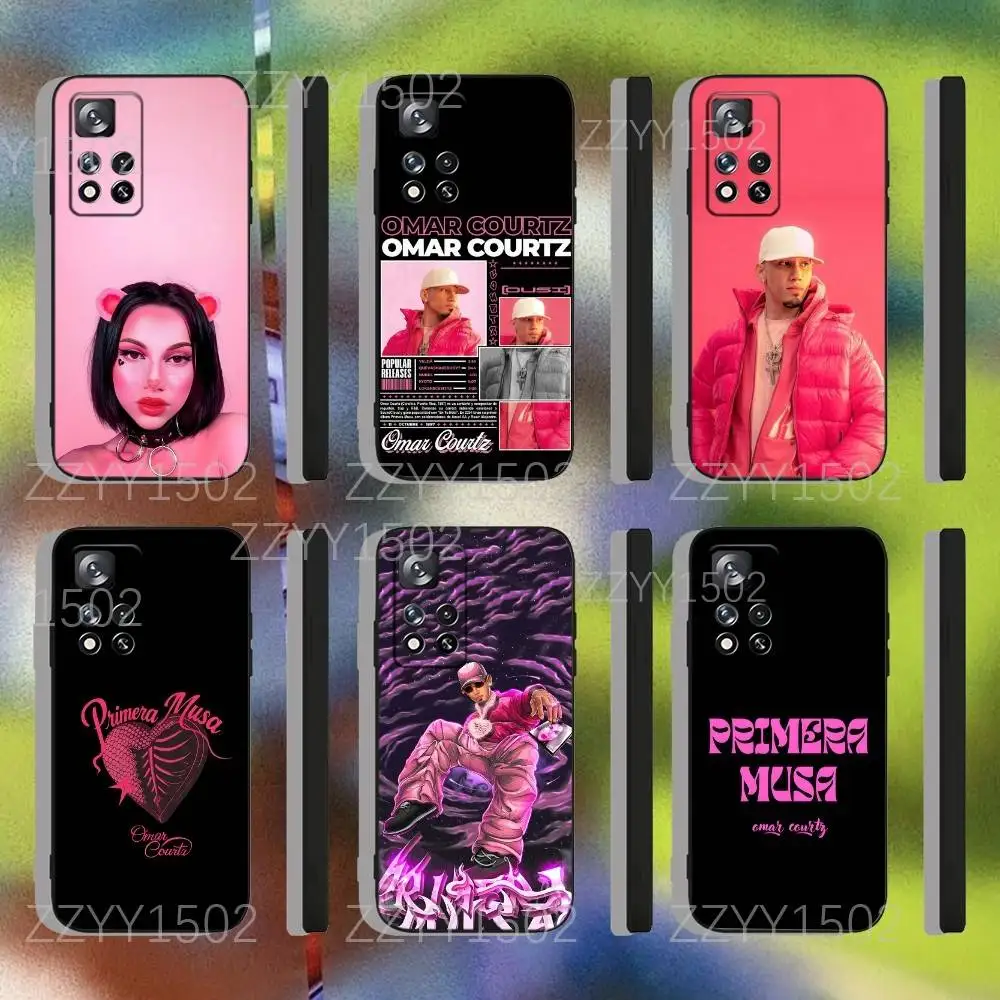 

Omar Courtz PRIMERA MUSA Phone Case For Samsung S25,S24,Ultra,S20,S30,Plus,S22,S23,Ultra,Plus,5G Black Silicone Soft