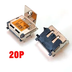 1Pcs Display Port Dp Socket 20 Pin Hdmi Vrouwelijke Socket Interface Connector 90 Graden Met Schroef Gat Vaste Schroef gaten Hdmi Plug