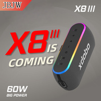 XDOBO New grade X8-III Outdoor Bluetooth Speaker 60W High-power RGB Color Light Waterproof TWS Heavy Bass Wireless Subwoofer