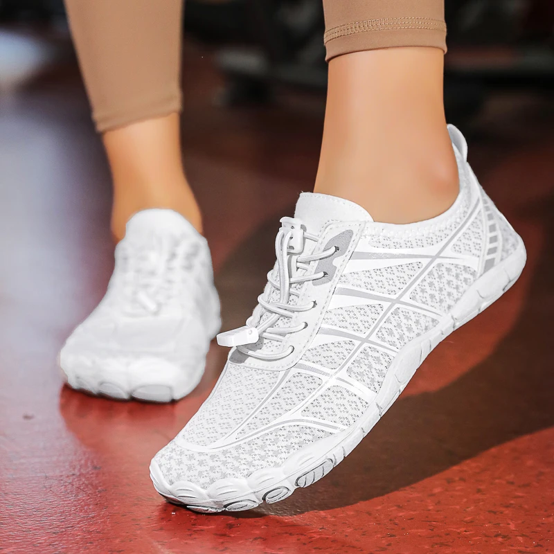 

Обувь унисекс для босиком для мужчин и женщин, пляжные прогулочные кроссовки с широким носком, уличные кроссовки с нулевым падением на резинке, 36-46