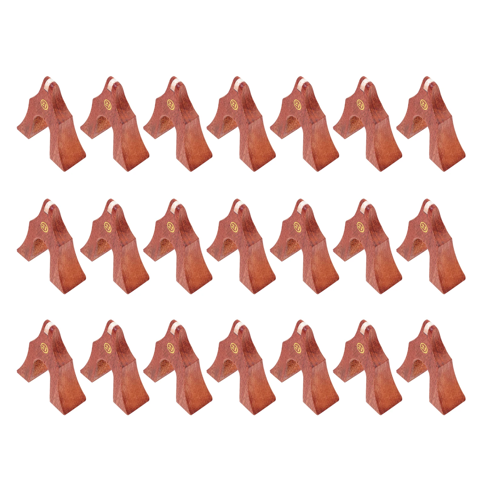 

21 pcs Bridges Light Brown Natural Wood Durable Reusable Replacement Parts For Guzheng Players Beginners Professional Use