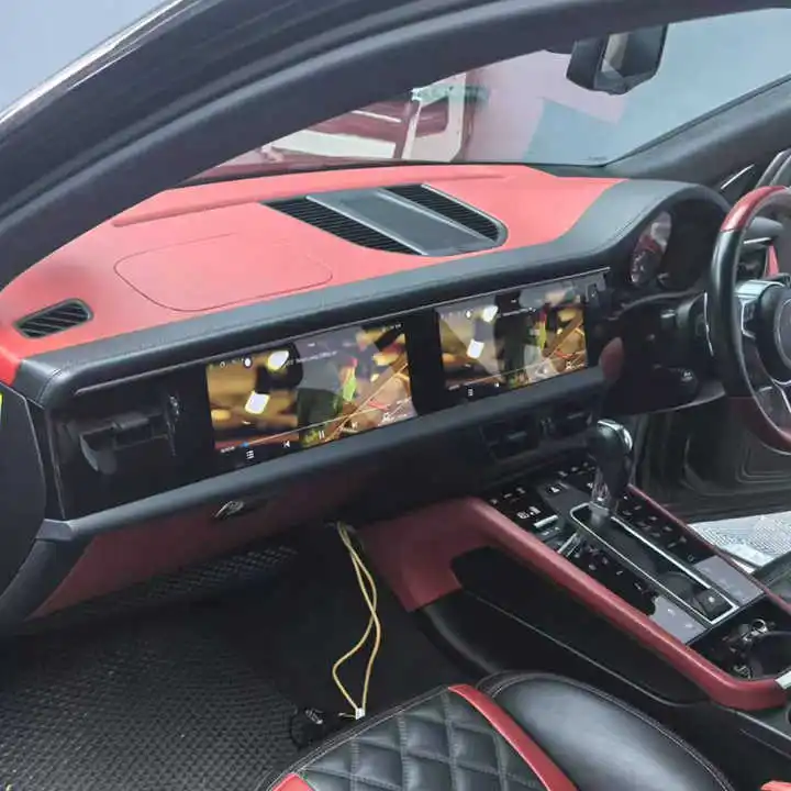 12.3" Dual Screen Android Head Unit For Porsche Macan Cayenne Panamera RHD LHD Multimedia Car Radio Carplay Navigation Upgrade