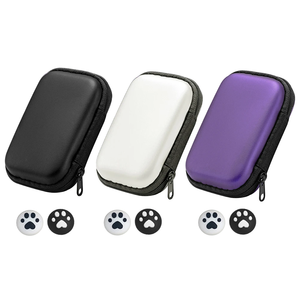 EVA Hardshell Case Shockproof with 2 Joystick Caps Travel Carry Bag Protection Bag for Miyoo Mini Plus/ANBERNIC RG35XX/R36S/R35S