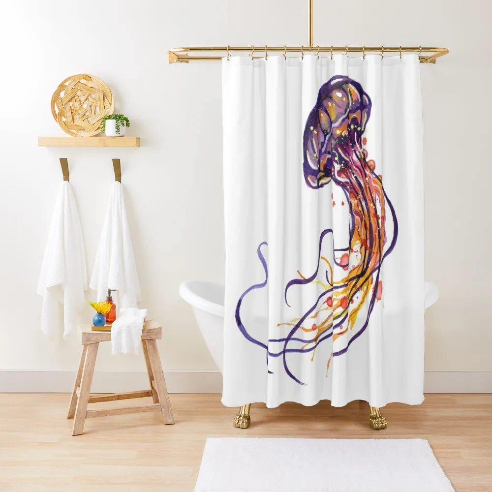 

Jellyfish watercolor Shower Curtain Shower Set For Bathroom For Shower Bathtub Curtain