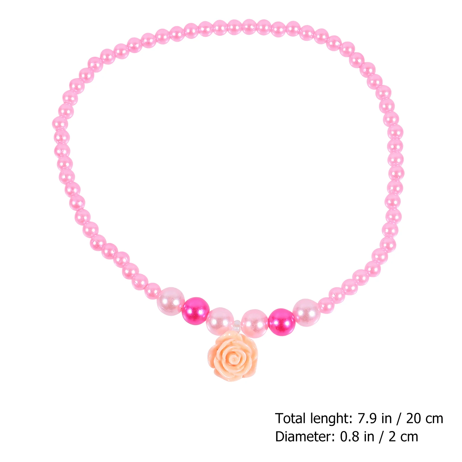 

Flower Accessories Set Baby Jewelry Gift Little Girl Sweet Style Ring Bracelet Pearl Necklace Toddler