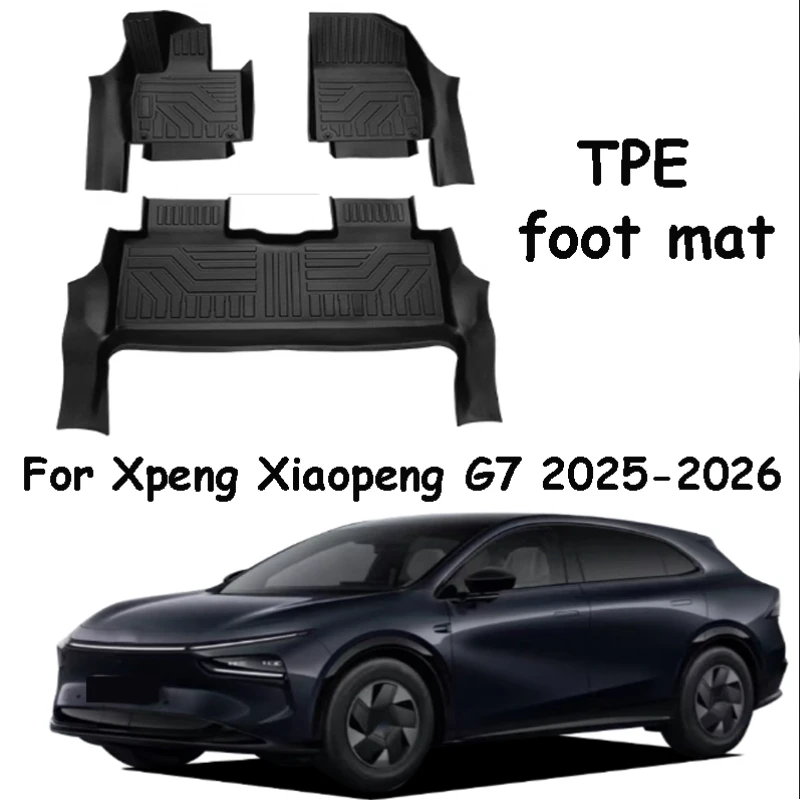 

Для Xpeng Xiaopeng G7 2025 2026 салон автомобиля TPE подушечки для ног полный объемный декор защита водонепроницаемые аксессуары для порога