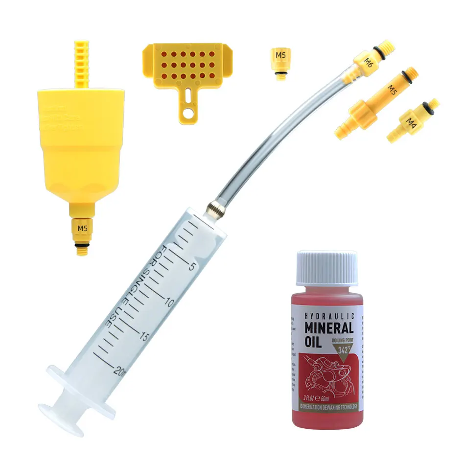 11Pcs Bike Hydraulic Brake Bleed Kit EZmtd Oil Refill Funnel Tools For Shimano SRAM Magura Hydraulic Disc Brakes