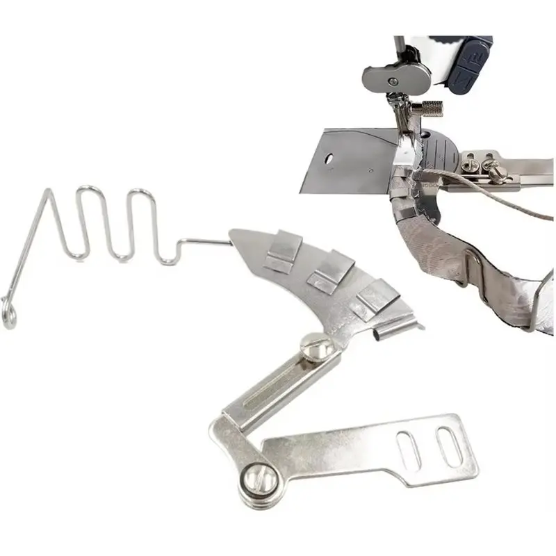 2025 Trend Sewing Machine Foot 4 In 1 Stainless Steel Cording Guide Sewing Machine Embedded Presser Foot For Dressmaking