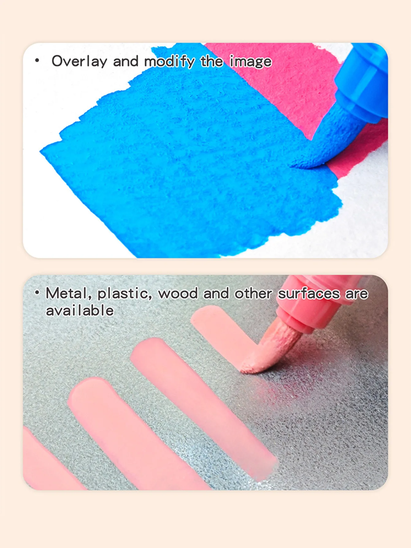 GuangNa 12/132 Farben Doppelkopf Acryl Malerei Marker Gerade Flüssigkeit Pype Acryl Marker Stifte Set Schreibwaren, GN.8109 – Detail 13