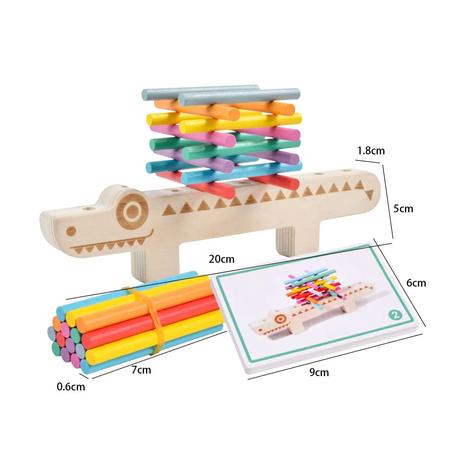 Juego de palos de madera Montessori para niños, juego de combinación de colores, palos de clasificación de forma de madera, juguete de coordinación ocular de mano para preescolar, juguete de fiesta