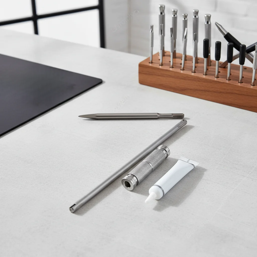 

1set Extension Rod With Connecting Rod Chisel Glue Parts Quick-Release Adapter For Rotary Hammer Drill Electric Hammer Kit