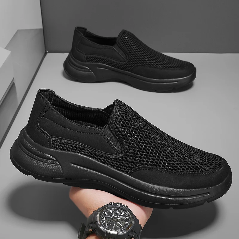 Mode Männer Casual Schuhe Laufen Outdoor Turnschuhe Anti-Rutschig Mesh Wanderschuhe Leichte Bequeme Atem Schuhe Große Größe