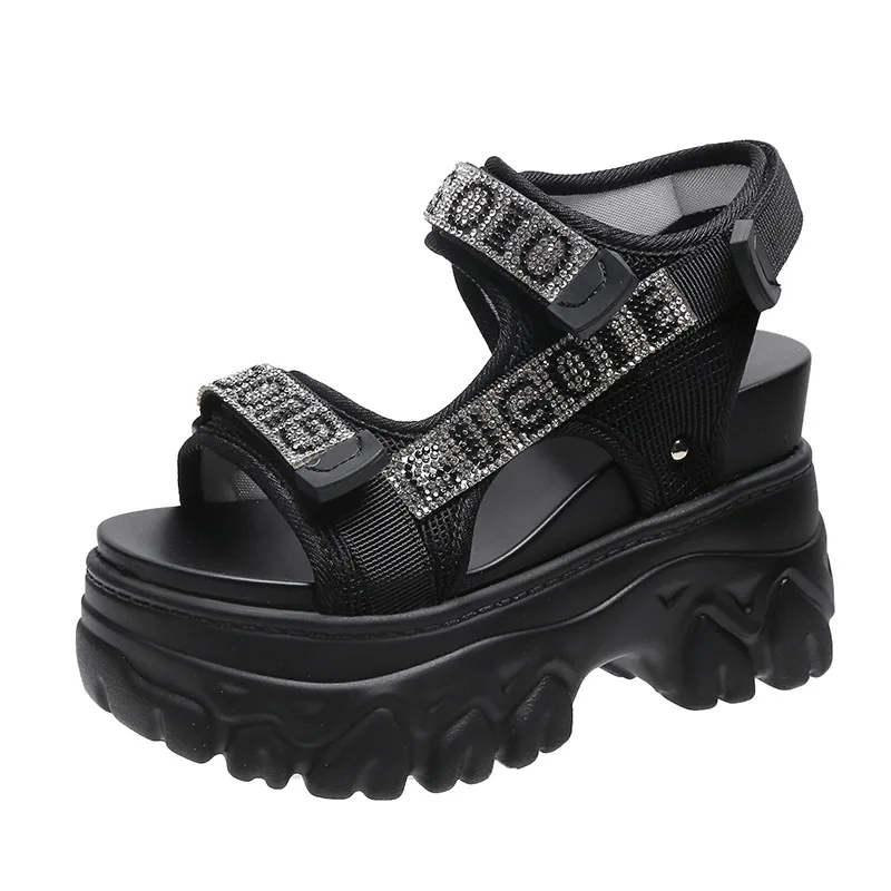

NEW Summer Luxury Women Sandals Thick Sole Cake Shoes With Elevated Slope Heels Roman Shoes Woman Sneakers