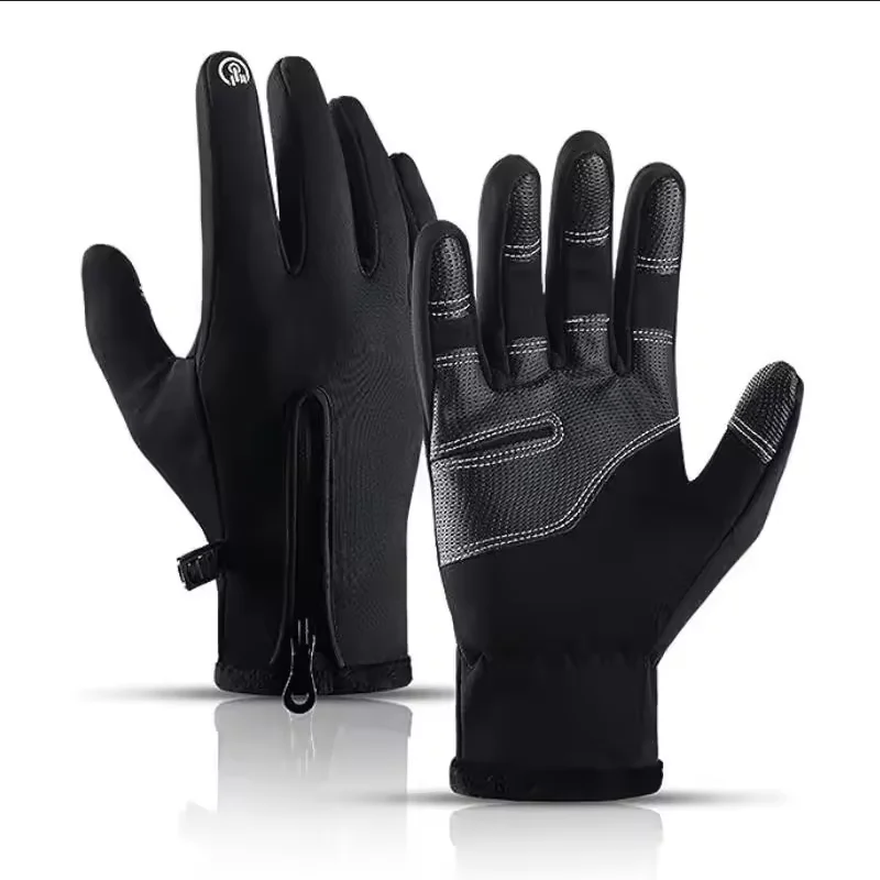 

Waterproof Windproof Non-Slip Grips Glove Winter Warm Gloves Men Women Touch Screen for Cycling Driving Running Hiking