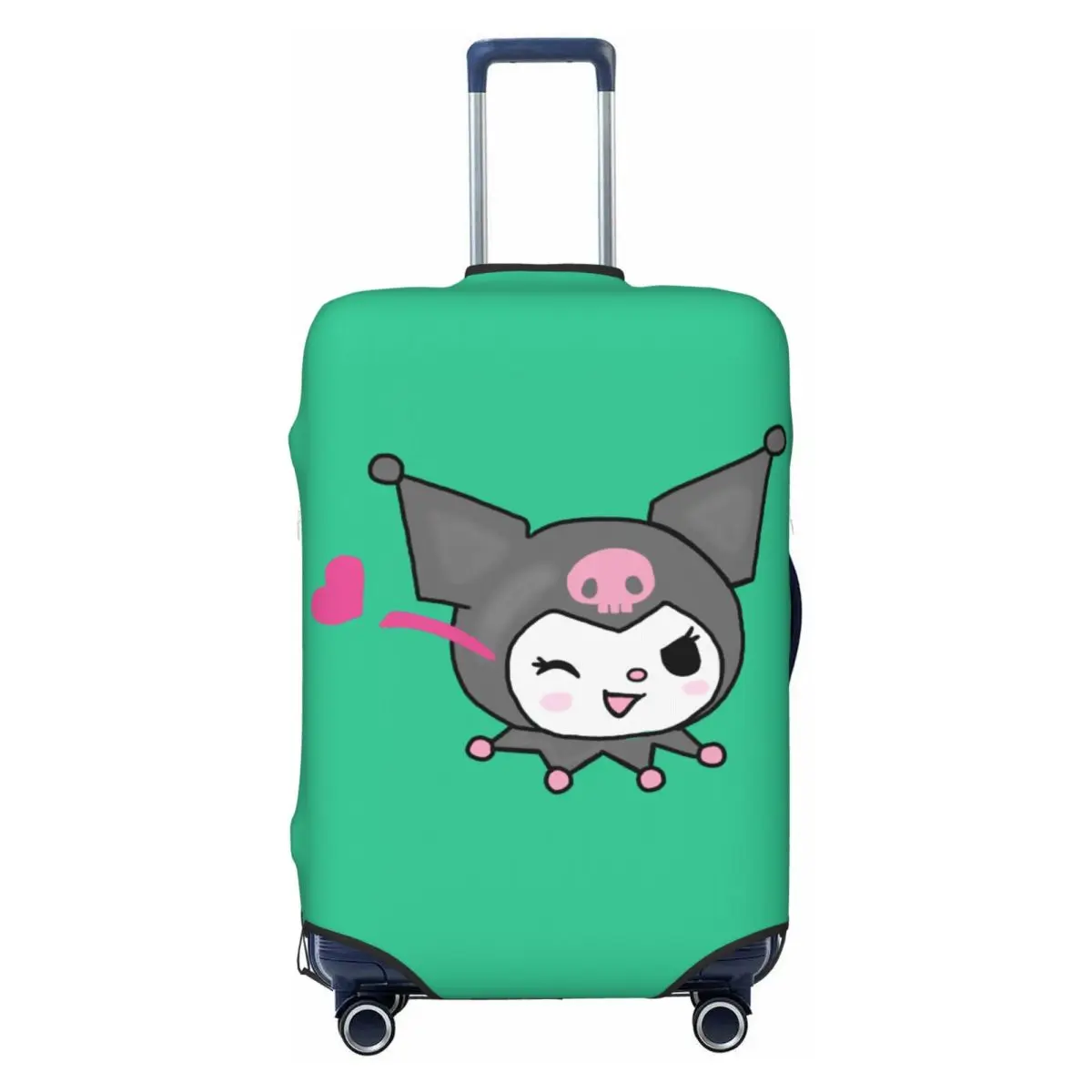 

Custom Kuromi Cartoon Heart Luggage Cover Protector Funny Travel Suitcase Protective Cover for 18-32 Inch