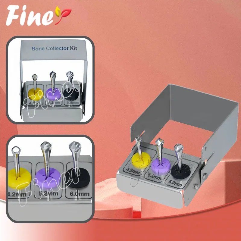 

Finer 1 комплект, комплект для сбора стоматологических костей, шлифовальный порошок, зубные имплантаты, сверла, хирургические инструменты, стоматологические инструменты