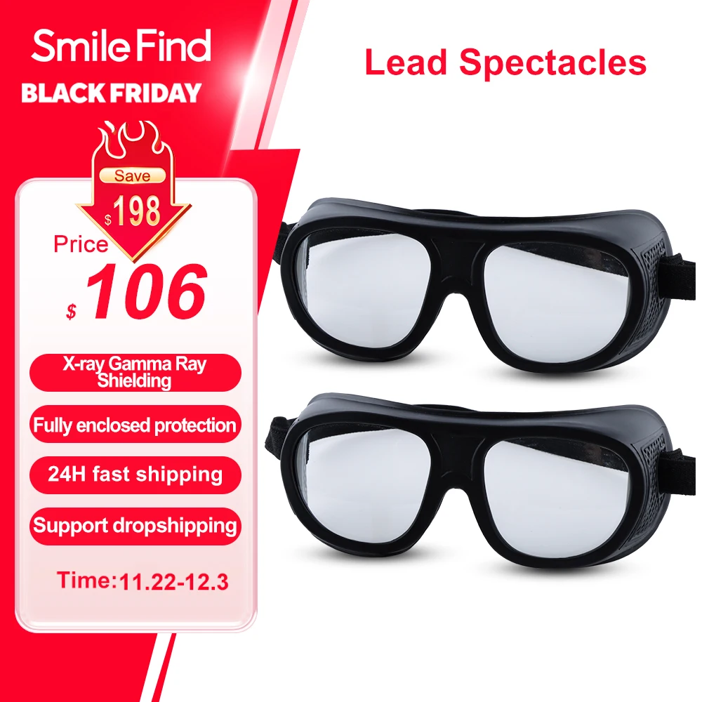 

Genuine Nuclear Radiation Protective 0.5/0.75mmpb Lead Glasses X-ray Gamma Ray Protection Sports Type Lead Spectacles