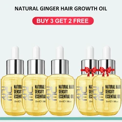 PURC Hair Growth Products for Men Women Ginger Anti Hair Loss Care Oil Fast Regrowth Thicken Scalp Treatment Hair Care