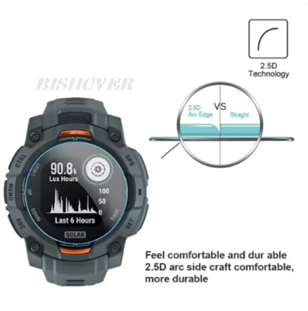 Screen Protector Glass For Amazfit T-Rex 3 Pro 48mm Scratch resistant HD Protective Glass For Amazfit T-Rex 3 Pro 44mm view 3