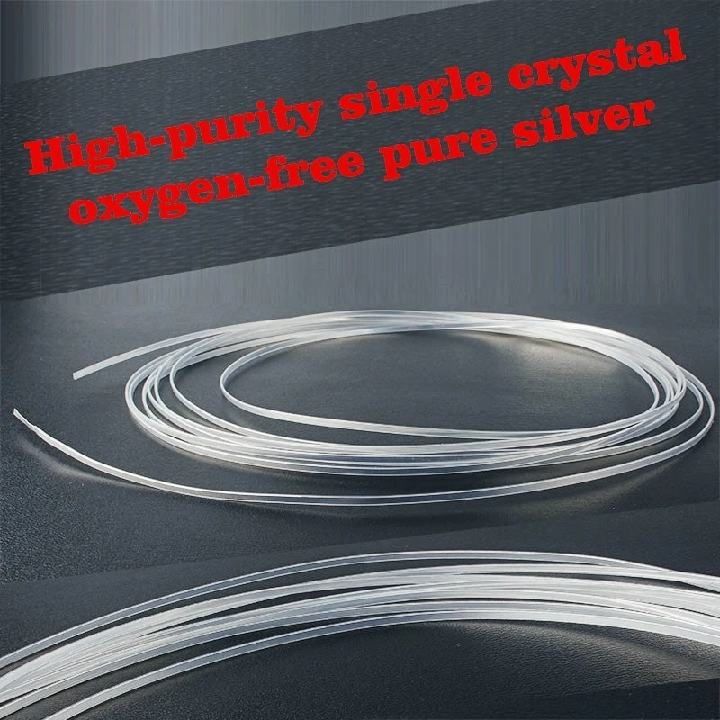 Kabel Pure Silver OCC Square Core Sterling Silver Bulk Audio Cable FEP Skin Machine Inner Line HiFi Audio Signal Cable