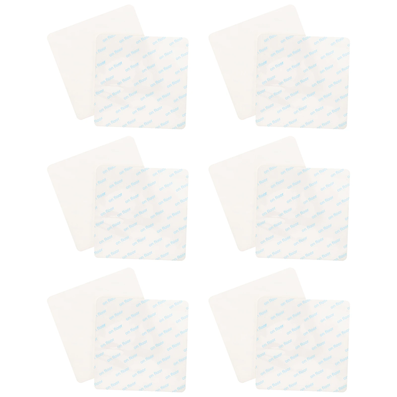 12pcs Anti-Slip Rug Pad Set Square Carpet Grippers For Area Rugs Non Skid Tape Hardwood Tile Floors Sticker Fixing Decals