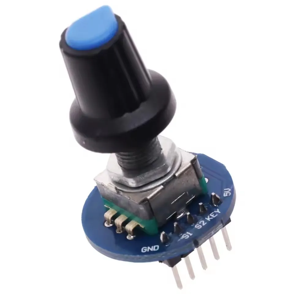 

KY-040 RV09 360 Degrees Rotary Encoder Module Rotary Potentiometer Analog Knob Module for Arduino Rotary Encoder EC11 Knob Cap