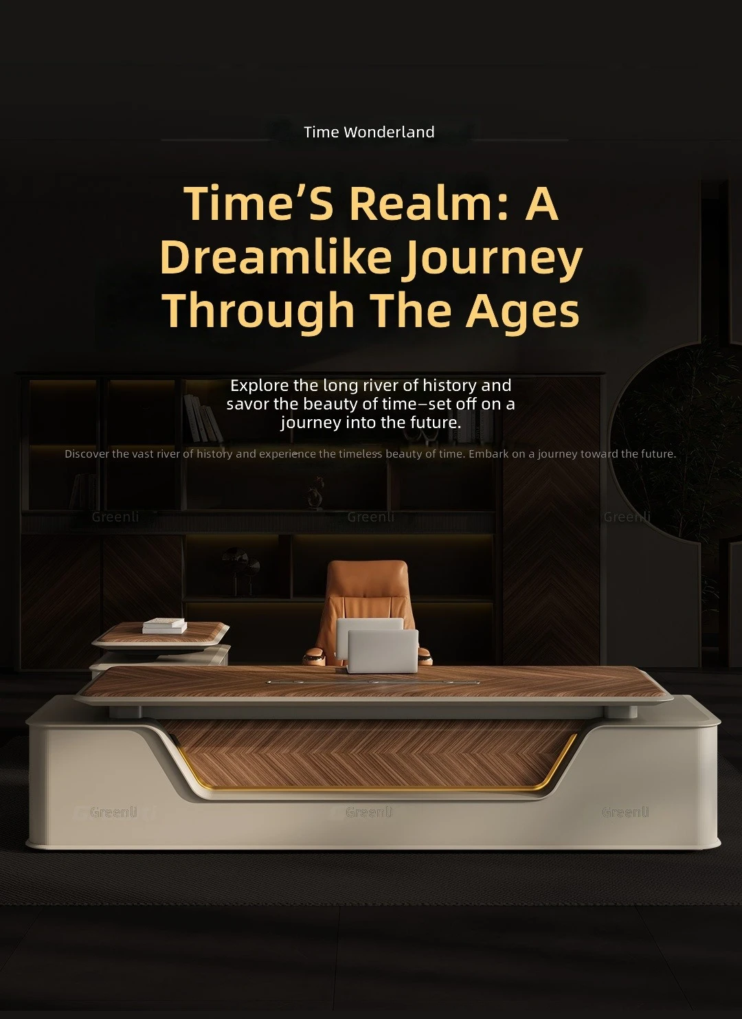 Luxury Modern Executive Desk,Motorized Height-Adjustable Office Desk,L-Shaped Boss Desk for CEO Office,Premium Wooden Desktop