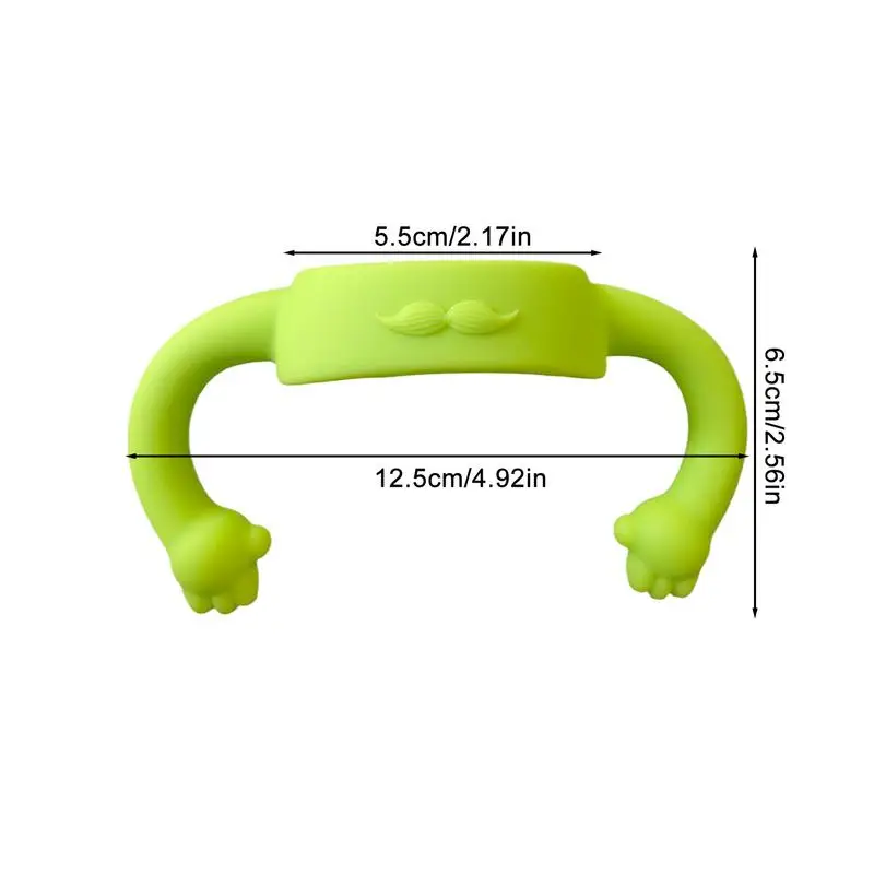Manijas de silicona para biberones, asas antideslizantes para tazas, soporte para biberones, cómoda taza para sorber, botella con agarre