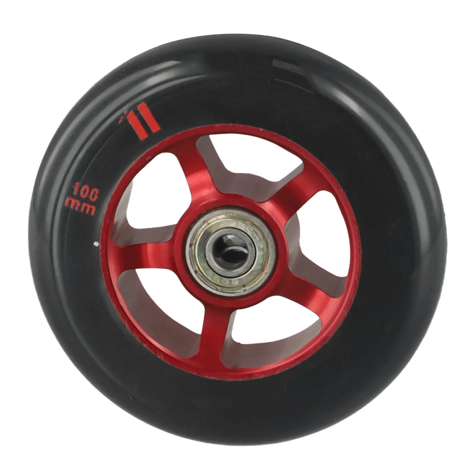 Aluminum Alloy Wheel Hub 100mm Scooter Wheels CNC Processed High Carbon Steel Bearings Strong Load-bearing Wear Resistance
