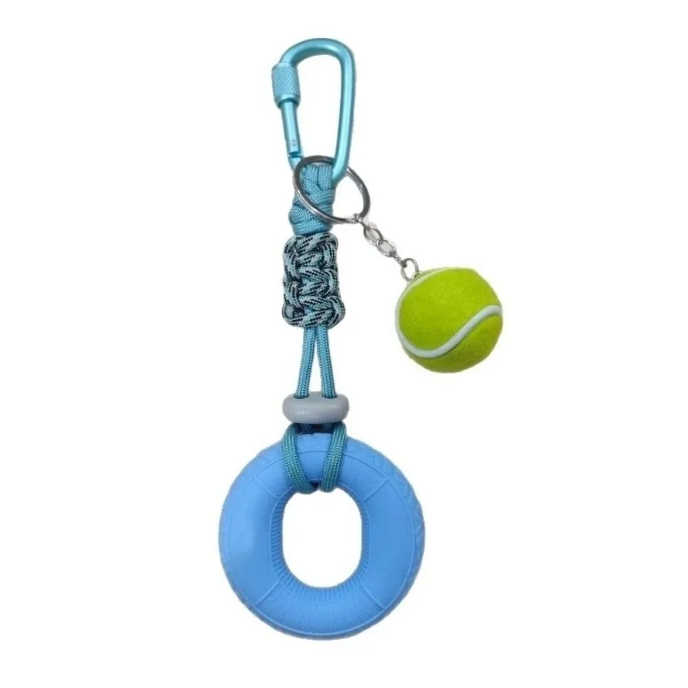 Soft Squeezable Material Grip Strength Trainer Tennis‑Shaped Creative Design Stress Relief Squeeze Ring Compact Lightweight