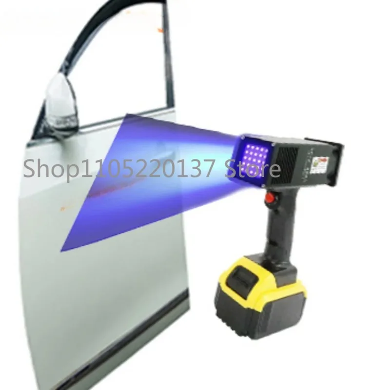 Portable Recharged Uv Lamp Automotive Sheet Metal Wireless Curing Lamp Paint Spraying Car Paint Flaw Detection LEDUV Curing Lamp