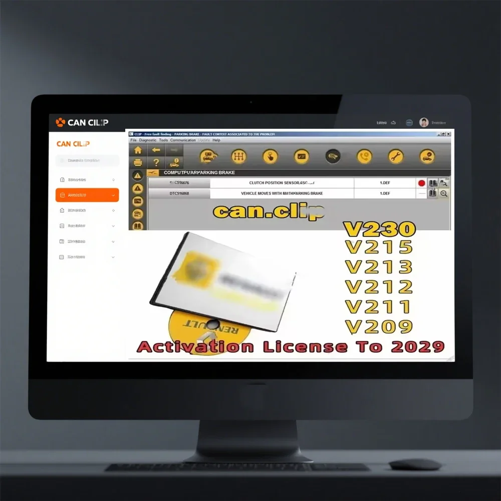 Автомобильный диагностический инструмент SW с CAN CLI-P Reprog V191 Dialogys V4.72 для проверки здоровья автомобиля V215 V213 V212 V230 V209 V220
