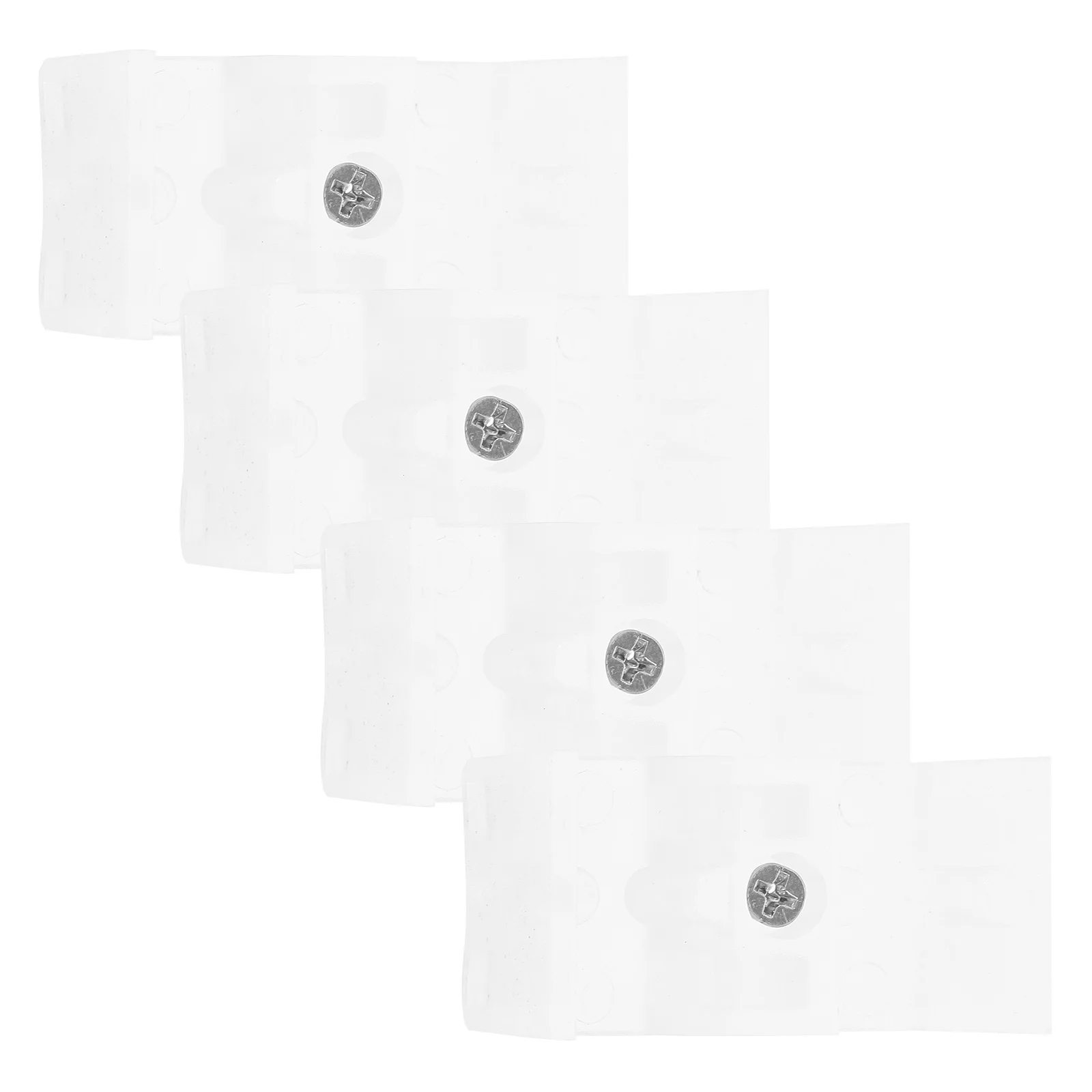 

4pcs Shower Bottom Guide Silicone Bumpers For Sliding Glass Doors Bathroom Anti-Collision Blocks Door Stopper Shower Door Guide