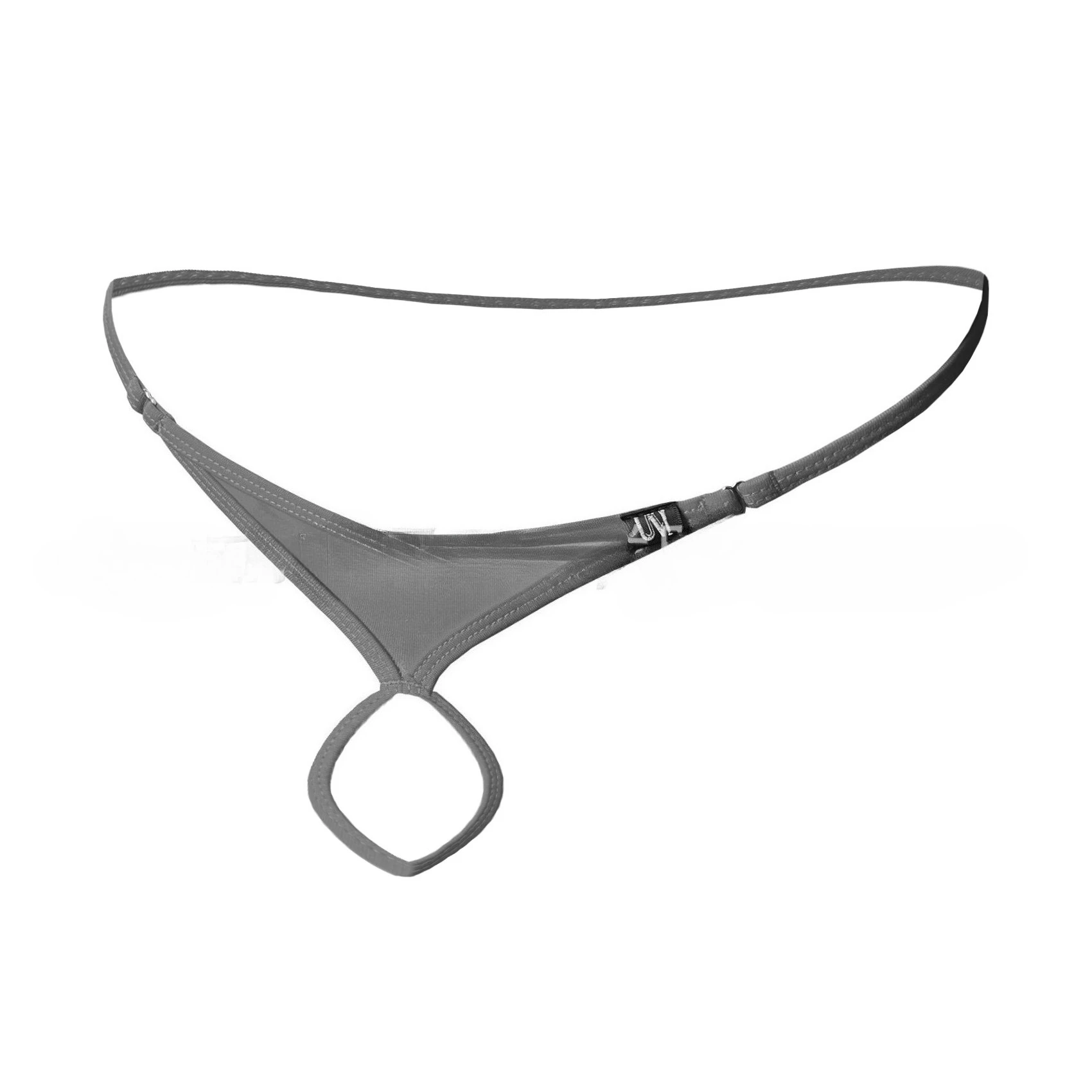6PCS Men's Stretch Cotton Thong Underwear, Crotchless Lifting Support, Adjustable Elastic Strap Male T-back G-string Underpants