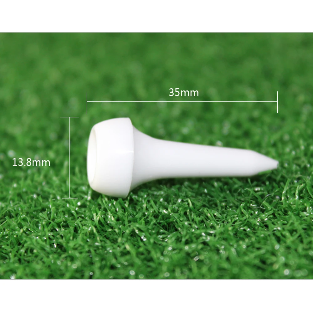 50Pcs/Set Golf Tee Ball Nail Golf White Plastic Tees Set Golf Ball Nails Training Aids Balls Standing Sticks