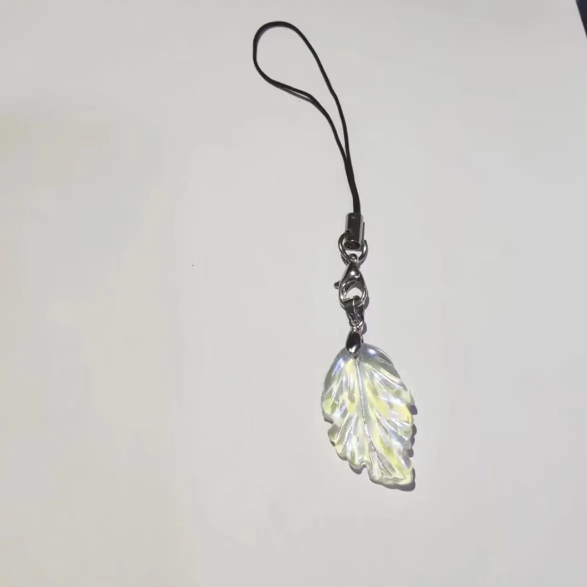 الأصلي ورقة زجاجية الهاتف Charms قلادة لطيف بلينغ قصيرة الحبل حالات آيفون 15 CCD كاميرا Airpods زجاجة الكتب في كوريا #6