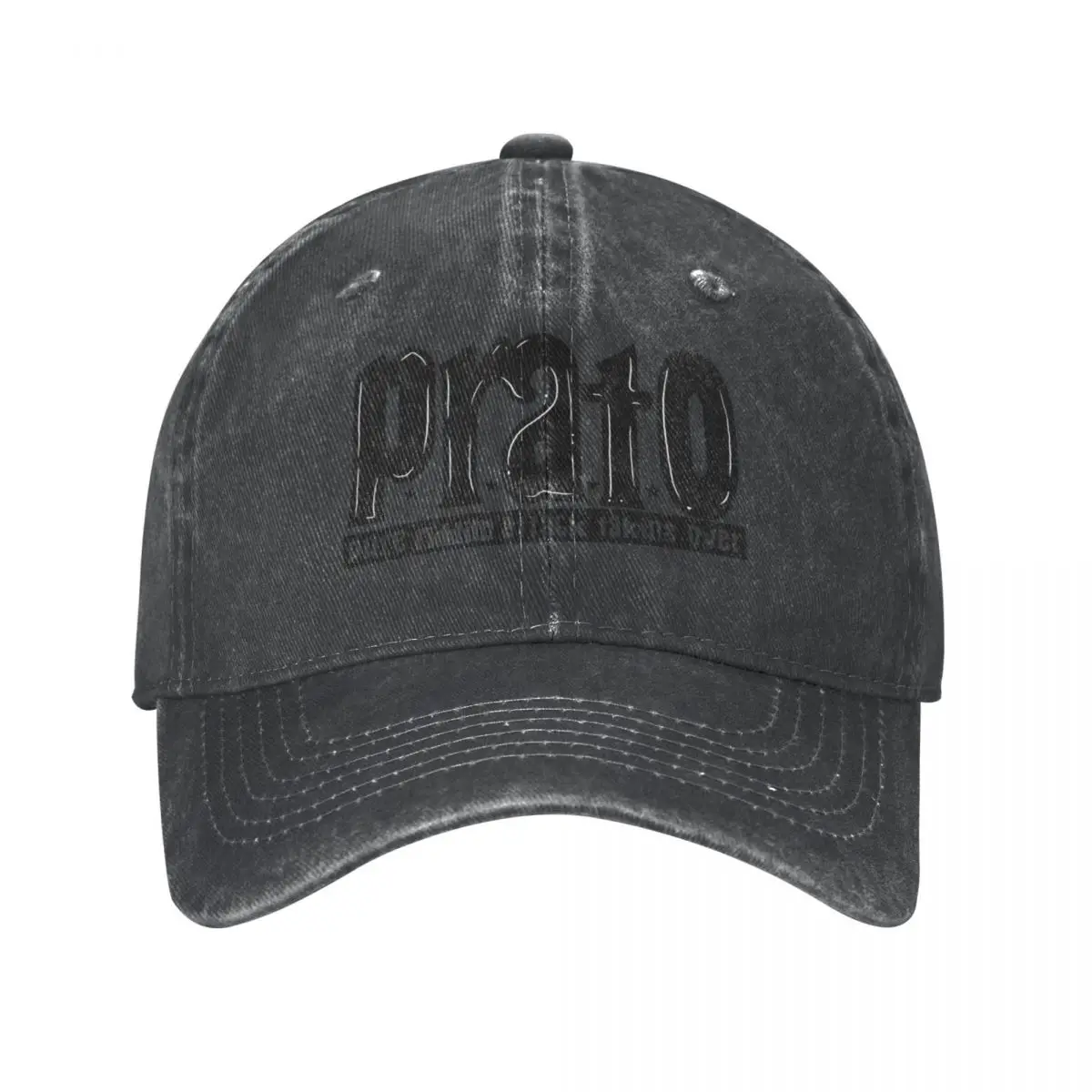 PRATO Black Logo Cowboy Hat Beach Bag Ball Cap Anime Baseball Men Women's