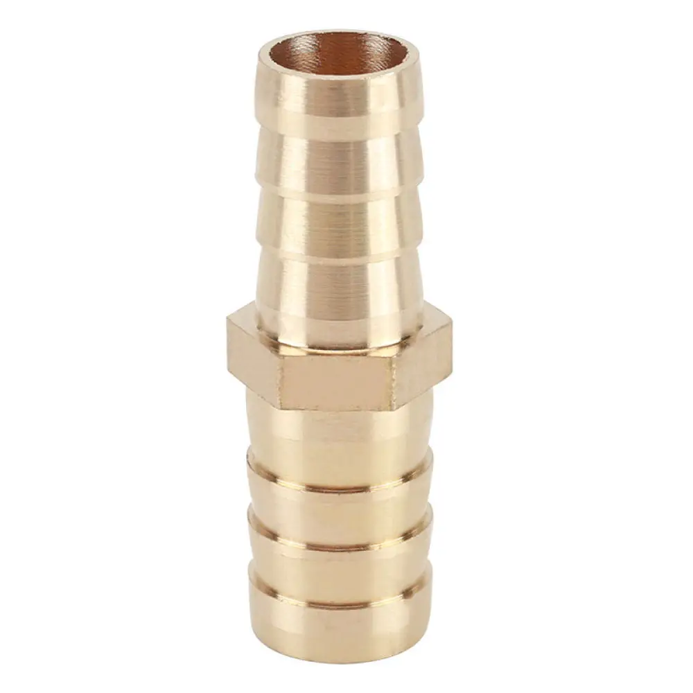 Solid Copper Straight Barb Reducing Fitting Hose Connector For Air Water Gas Pipeline Maintenance Industrial Tool