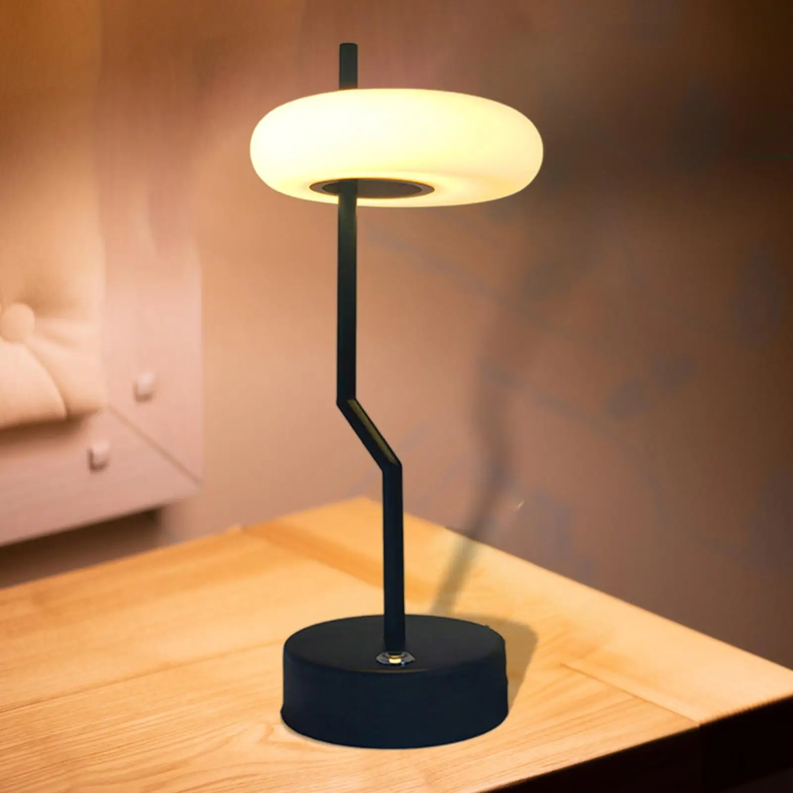 

Irregular Table Lamp Romantic Touch Sensor for Restaurant Dining Room Hotel Christmas Centerpiece LED Rechargeable Warm Light