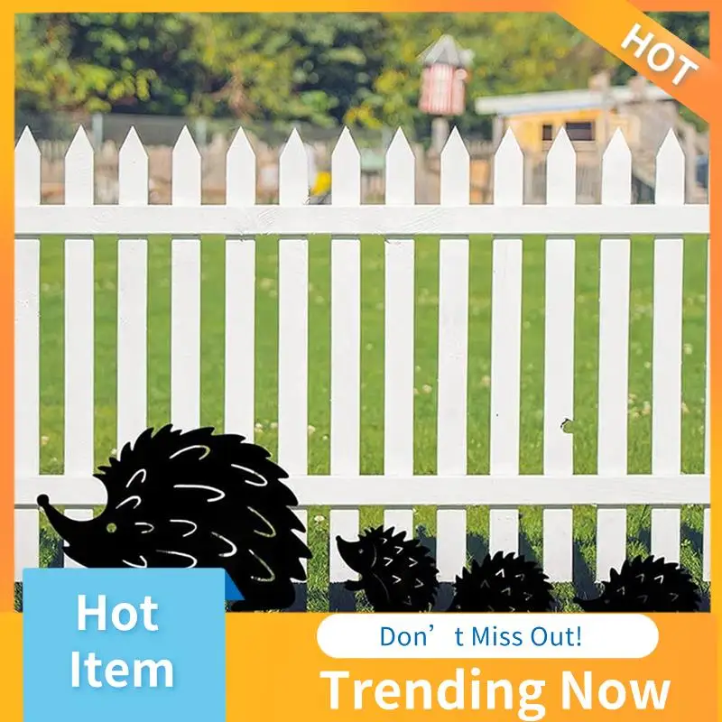 CMHI-Decorative Garden Outdoor Metal Chicken Yard Art Garden Metal Statues Decoration Garden Lawn Pathway Sidewalk Garden Black